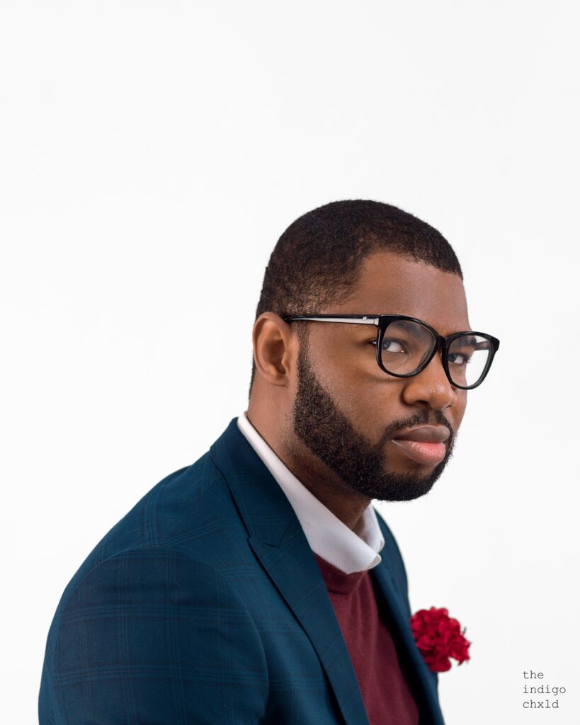 Abraham Ologundudu, portrait, close