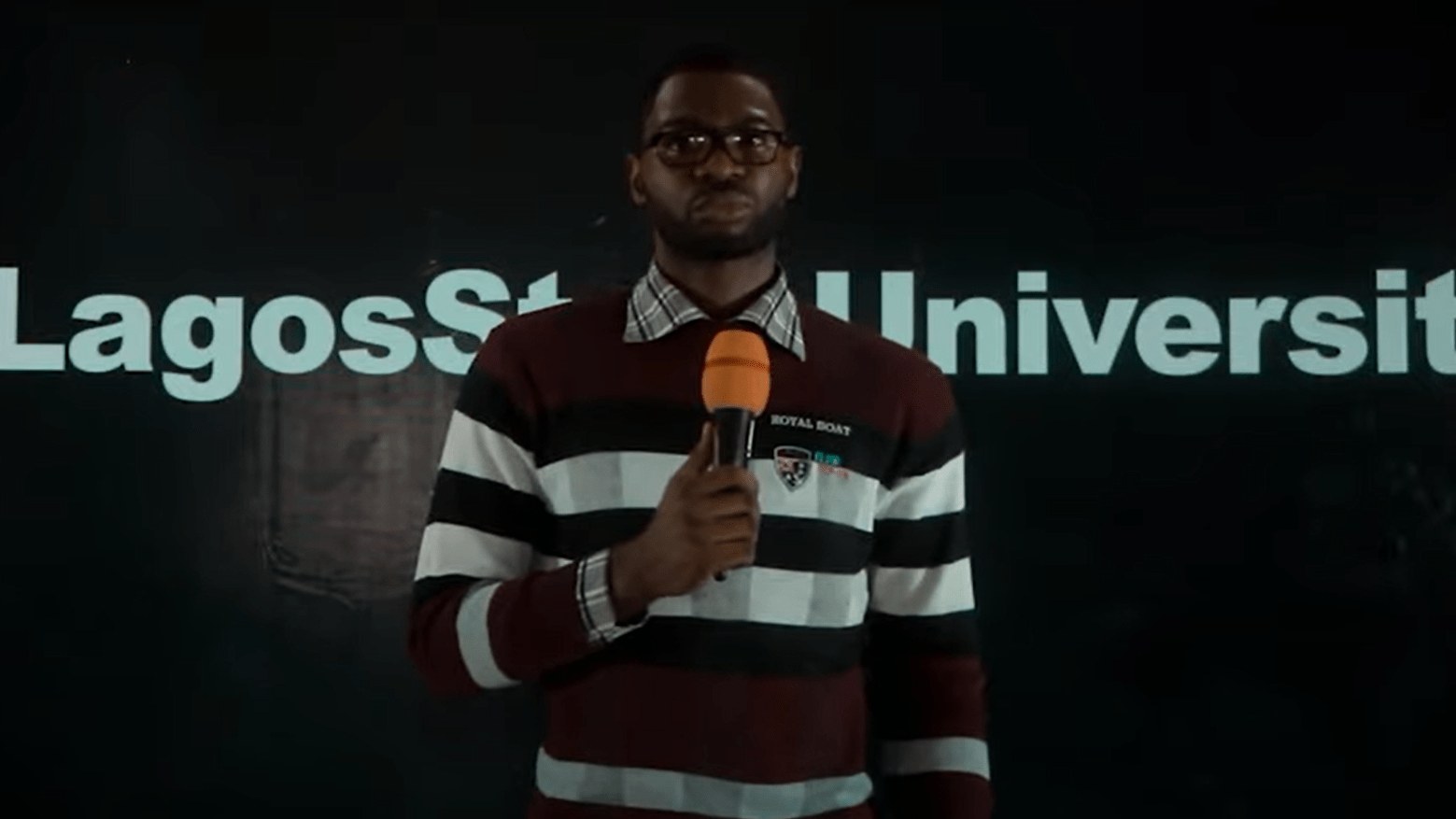 Abraham Ologundudu speaking at TEDxLagosStateUniversity, 2019